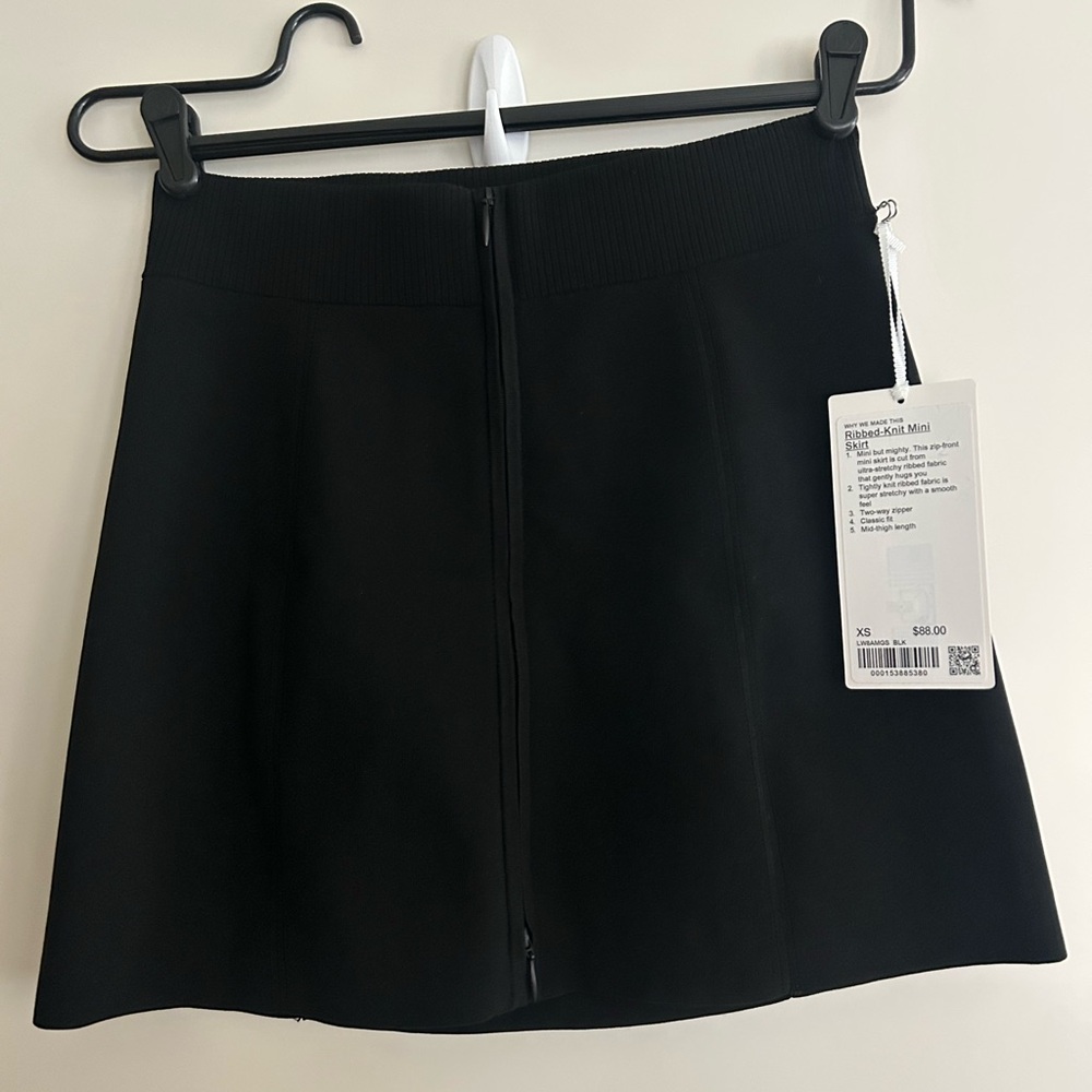lululemon athletica Black Mini Skirt